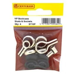 Centurion NP Bookcase Studs & Sockets (Pack Of 4)