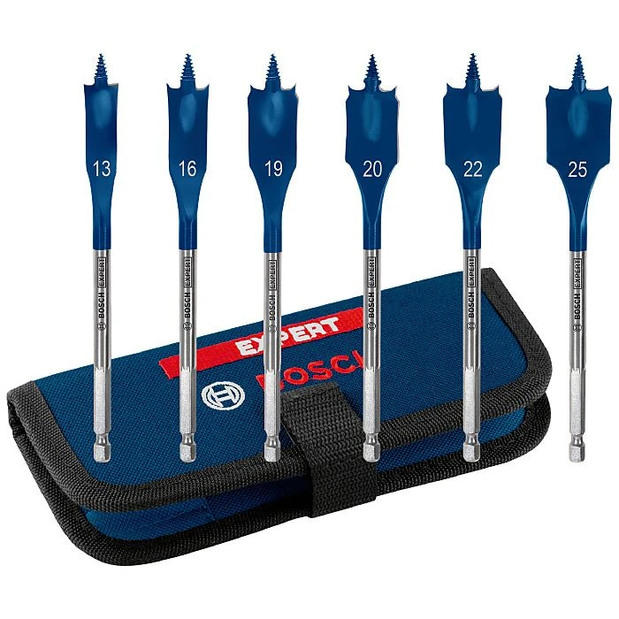 Bosch 6 Piece SelfCut Speed Flat Wood Spade Drill Bits 152mm 2 608 900 333 2 Bosch 6 Piece SelfCut Speed Flat Wood Spade Drill Bits 152mm 2 608 900 333 - Image 2