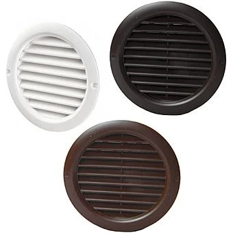 Round Grille 100mm White Duct Vent 1 Round Grille 100mm White Duct Vent