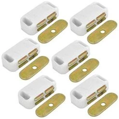 Centurion 78271 Small Magnetic Catch 6pk White 4kg 43mm