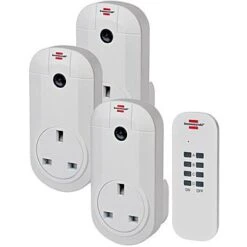 Outlet The Build Edge Store 15 Brennenstuhl Wireless Remote Controlled Sockets 3 Pack
