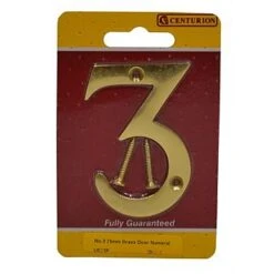 Centurion VB73P Brass Door Number 3