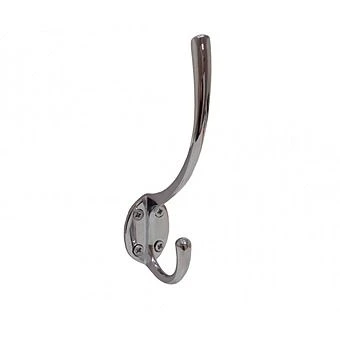 Centurion 125mm Chrome Plated Solid Brass Hat & Coat Hook 1 Centurion 125mm Chrome Plated Solid Brass Hat & Coat Hook