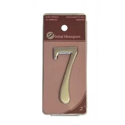 Centurion 2" Silver Effect Self Adhesive Door Number 7