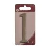 Centurion 3" Silver Effect Self Adhesive Door Number 1