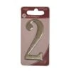 Centurion 3" Silver Effect Self Adhesive Door Number 2
