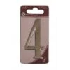 Centurion 3" Silver Effect Self Adhesive Door Number 4