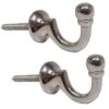 Centurion CW111P 30mm Chrome Plated Ball End Tassel Hooks Pack Of 2
