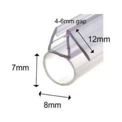 1m Bubble/Tube Seal For 4-6mm Bath Shower Door 5 1m Bubble/Tube Seal For 4-6mm Bath Shower Door -Outlet The Build Edge Store 0103438 700