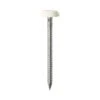 Timco White Plastic Head Stainless Steel Nails 40mm