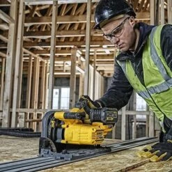 DeWalt DCS520T2 54V XR FlexVolt 165mm Plunge Saw & Rails Kit 2 X 6.0Ah Batteries -Outlet The Build Edge Store 0104117 700