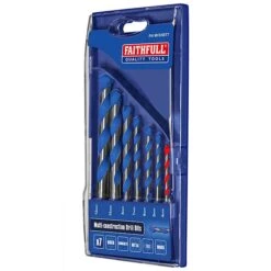 Faithfull 7 Piece Multi-Material Drill Bit Set FAIMCDSET7 -Outlet The Build Edge Store 0104151 700