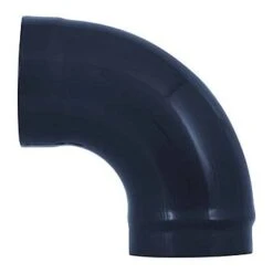 Vitra Flue 6 Inch 90 Degree Black Bend Pipe