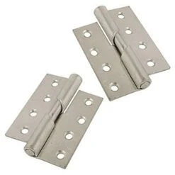4" Rising Butt Hinges | Zinc Plated | 2 Pack