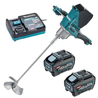 Makita UT001GT201 40Vmax XGT Paddle Mixer Mixing Drill 2x 5.0Ah Batteries 1 Makita UT001GT201 40Vmax XGT Paddle Mixer Mixing Drill 2x 5.0Ah Batteries