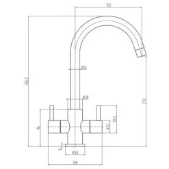 Prima Staten Kitchen Mixer Tap -Outlet The Build Edge Store 0105216 700