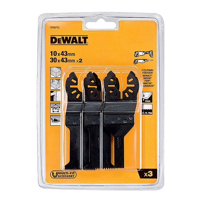 DeWalt DT20713 3 Piece Multi Tool Oscillating Blade Pack 3 DeWalt DT20713 3 Piece Multi Tool Oscillating Blade Pack - Image 3