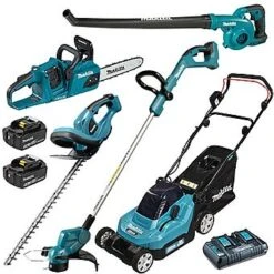 Makita 18v LXT 5 Piece Garden Powertool Kit 2 X 5.0Ah Batteries