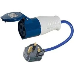 Silverline Fly Lead 818738 13A-16A Converter 250mm Cable