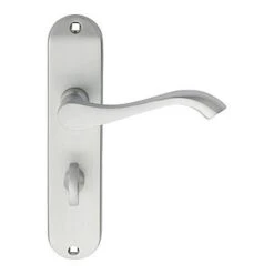 Carlisle Brass Andros Satin Chrome Bathroom Door Handles
