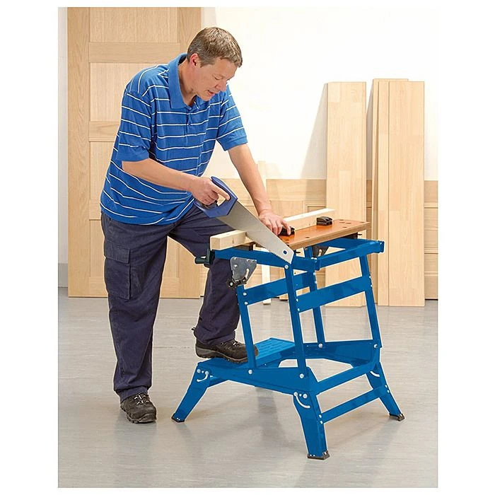 Draper 38121 Twin Height Heavy Duty Fold Down Work Bench 650mm 4 Draper 38121 Twin Height Heavy Duty Fold Down Work Bench 650mm - Image 4