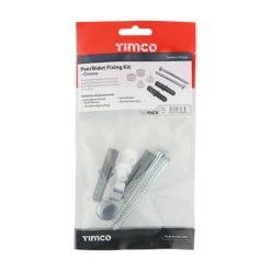 Timco Pan And Bidet Fixing Kit 6 X 80mm - Chrome Caps -Outlet The Build Edge Store 0106421 700