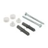 Timco PBK Pan And Bidet Fixing Kit 6 X 80mm - White Caps