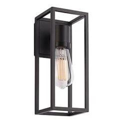 B2L Border Matt Black Wall Light