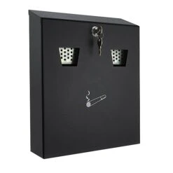 Sterling Black Weather Resistant Cigarette Bin -Outlet The Build Edge Store 0106861 700