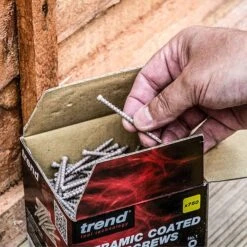 Trend DK/10X60/750 750 Pack Ceramic Coated Decking Screws No.10 X 60mm 8 Trend DK/10X60/750 750 Pack Ceramic Coated Decking Screws No.10 X 60mm -Outlet The Build Edge Store 0107048 700