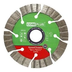 Core Plus 115mm General Purpose Diamond Blades 3 Pack