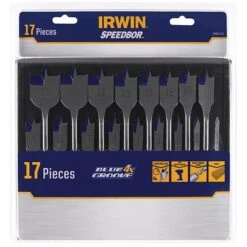 Irwin 4041002 17 Piece Blue Groove 4X Spade Bit Set -Outlet The Build Edge Store 0107112 700