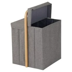 Cotswold Single Grey Bamboo Laundry Hamper -Outlet The Build Edge Store 0107391 700