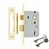 ERA Mortice Sashlock 3 Lever 2.5" Brass 473-37
