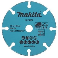Makita D-74837 76mm Tungsten Carbide Grit Blade For PVC/Epoxy (Fits DMC300)