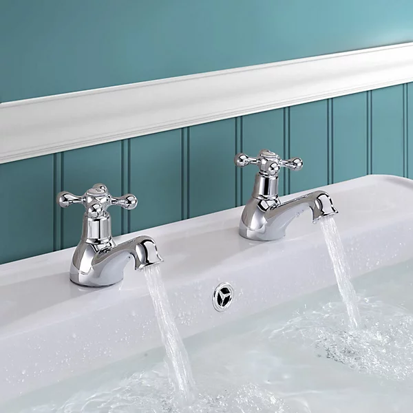 Outlet The Build Edge Store 29 Outlet The Build Edge Store -Outlet The Build Edge Store nes home stafford traditional classic bathroom basin taps hot cold pair victorian7427009339192 01c MP